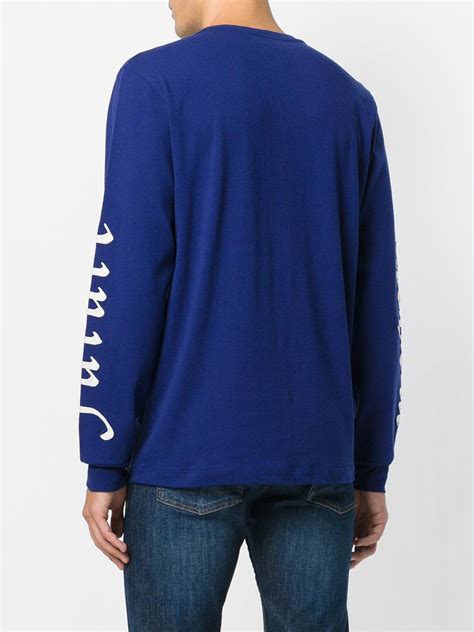 gucci long sleeve blue|Gucci long sleeve t shirt.